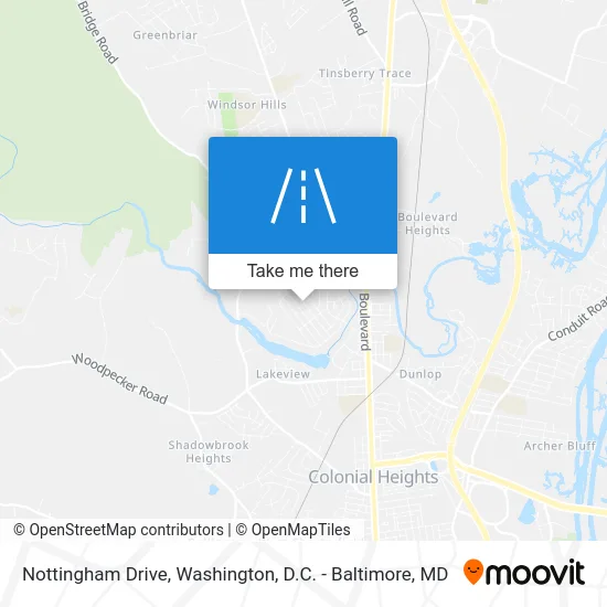 Nottingham Drive map