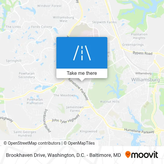 Brookhaven Drive map