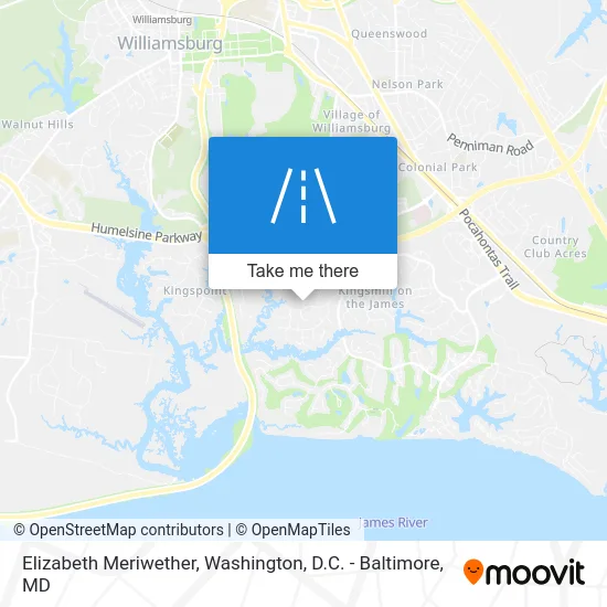 Elizabeth Meriwether map