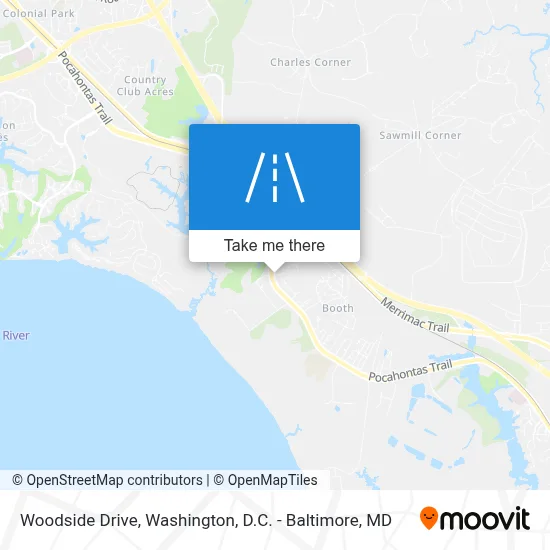 Woodside Drive map