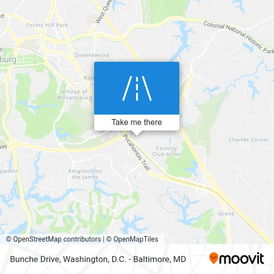 Bunche Drive map