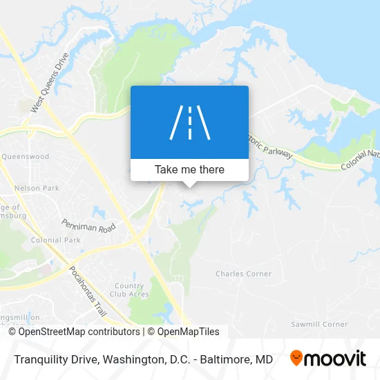 Tranquility Drive map