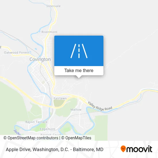 Apple Drive map