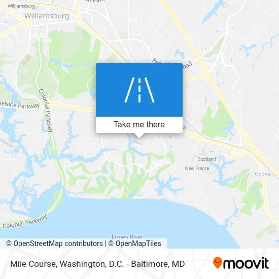 Mile Course map