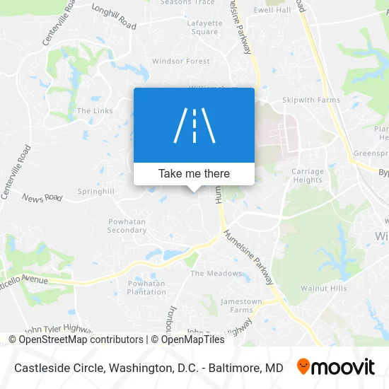 Castleside Circle map