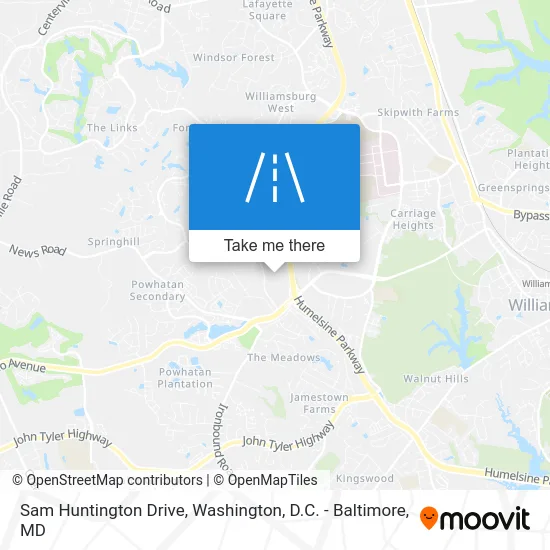 Sam Huntington Drive map