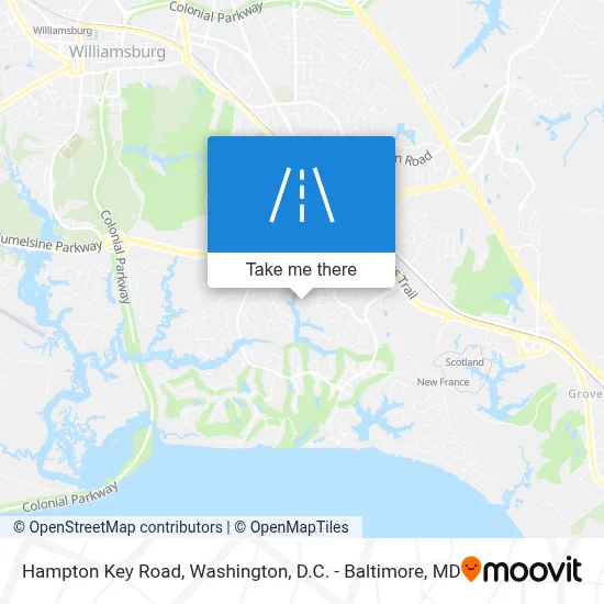 Hampton Key Road map