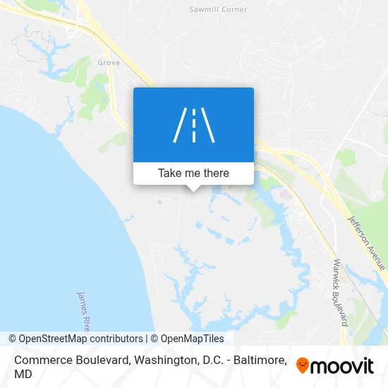 Commerce Boulevard map