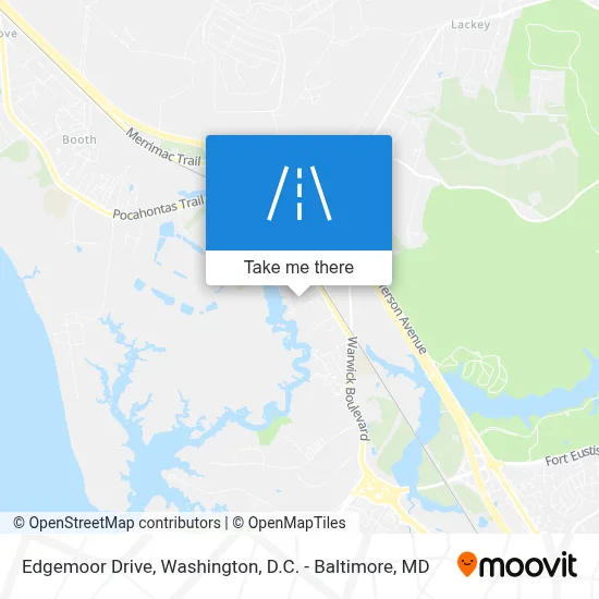 Edgemoor Drive map