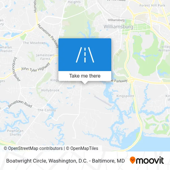 Boatwright Circle map