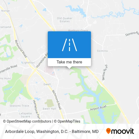 Arbordale Loop map