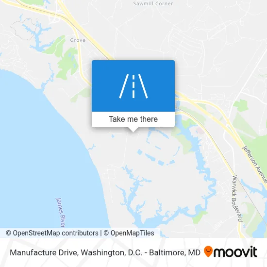 Manufacture Drive map