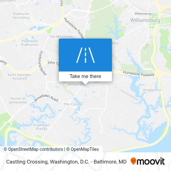 Castling Crossing map