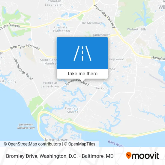Bromley Drive map
