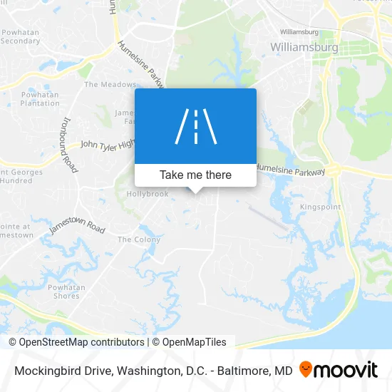 Mockingbird Drive map