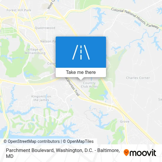 Parchment Boulevard map