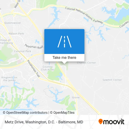 Metz Drive map