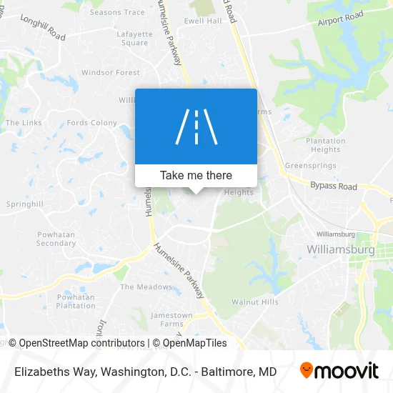 Elizabeths Way map