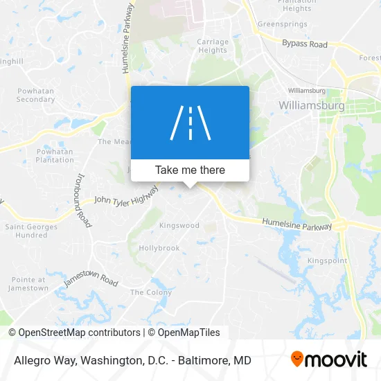 Allegro Way map