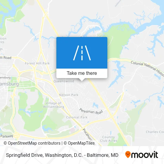 Springfield Drive map