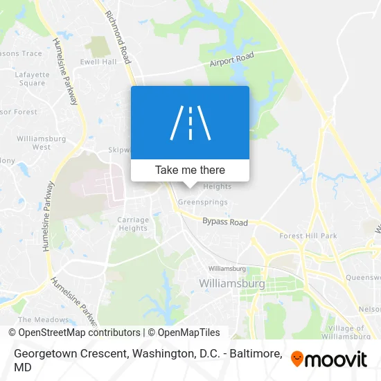 Georgetown Crescent map