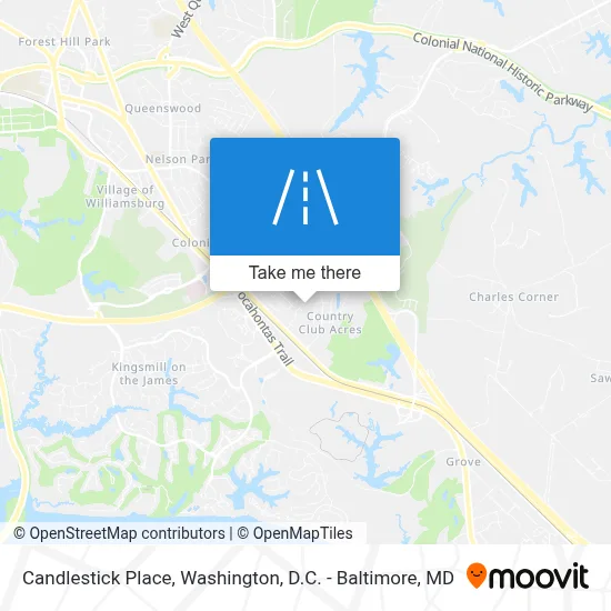 Candlestick Place map