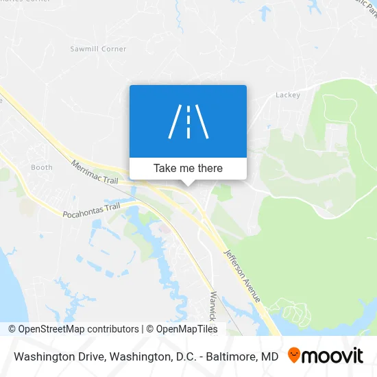 Washington Drive map