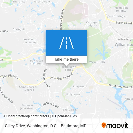 Gilley Drive map