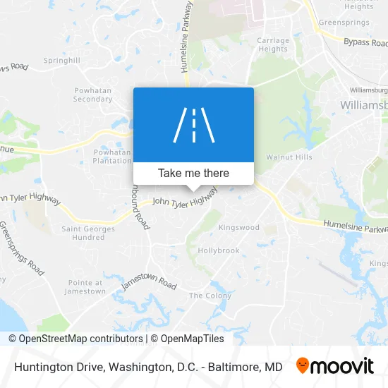 Huntington Drive map