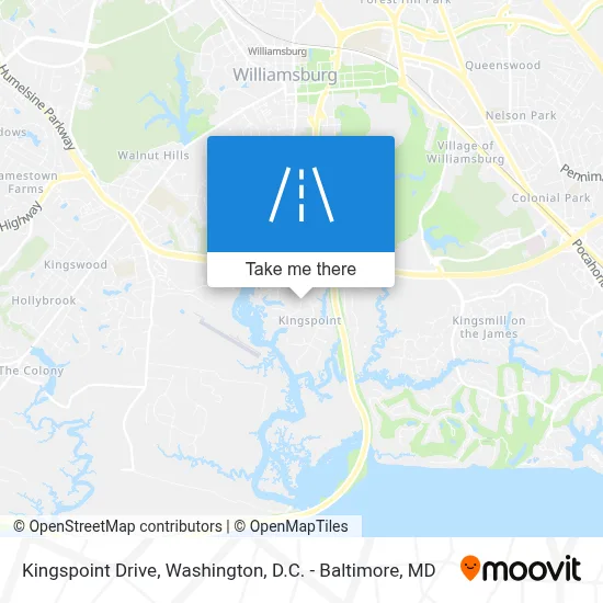 Kingspoint Drive map