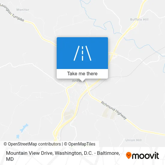 Mountain View Drive map