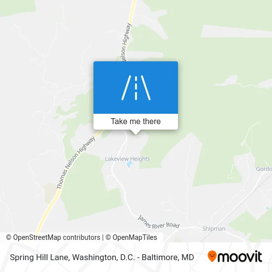 Spring Hill Lane map