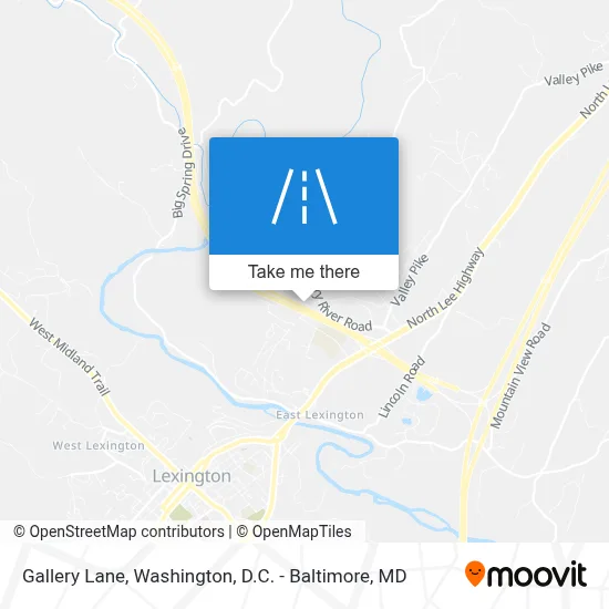 Gallery Lane map
