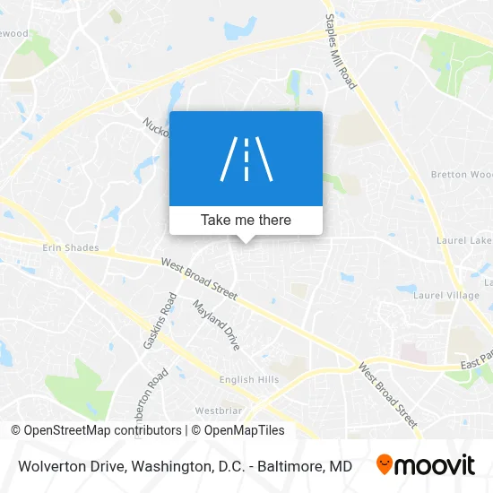 Wolverton Drive map