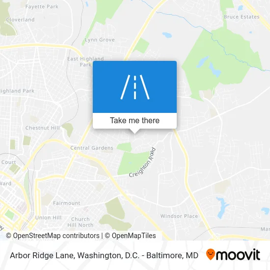Arbor Ridge Lane map