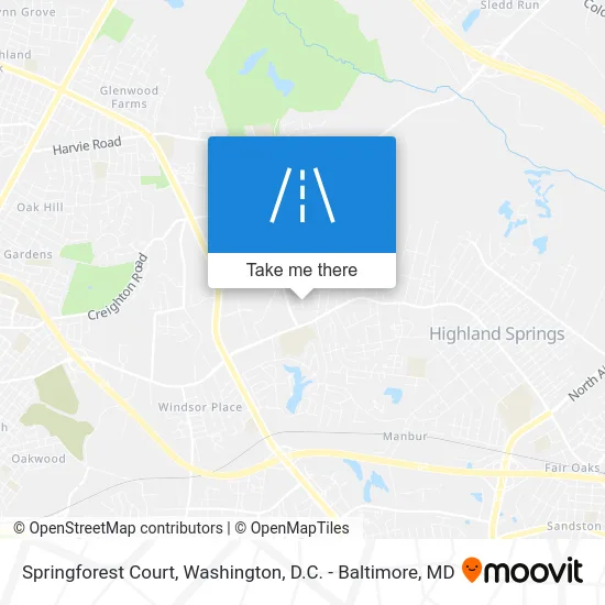 Springforest Court map