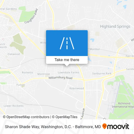 Sharon Shade Way map