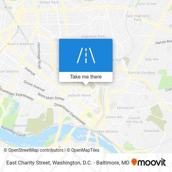 East Charity Street map