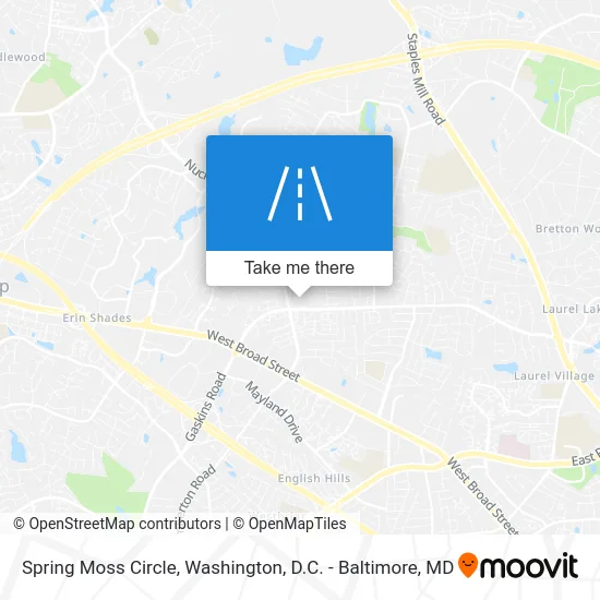 Spring Moss Circle map