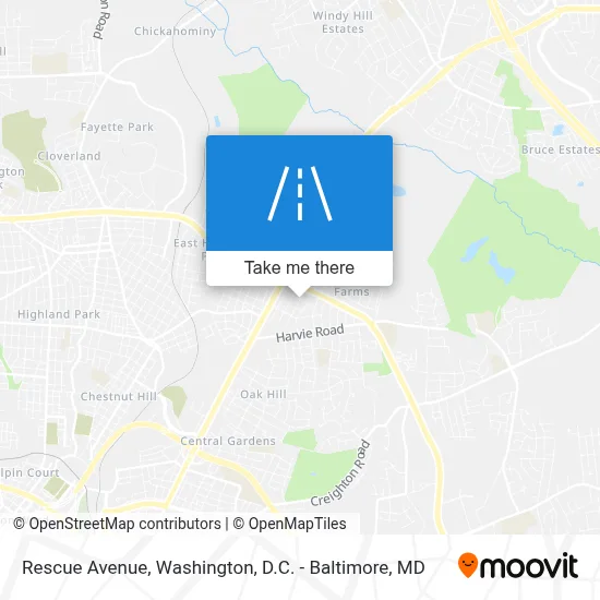 Rescue Avenue map