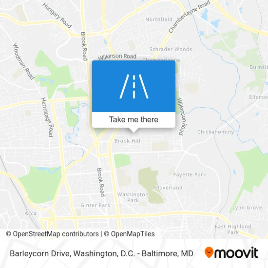 Barleycorn Drive map