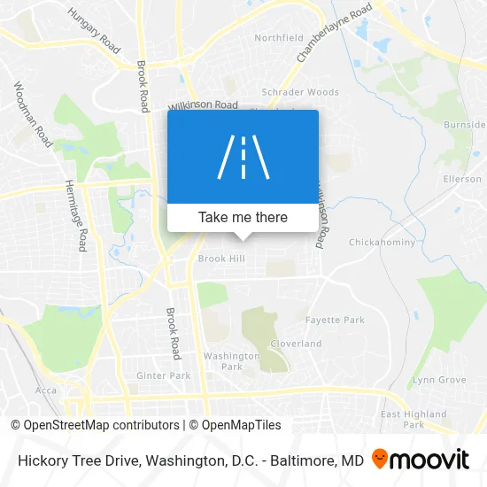 Hickory Tree Drive map