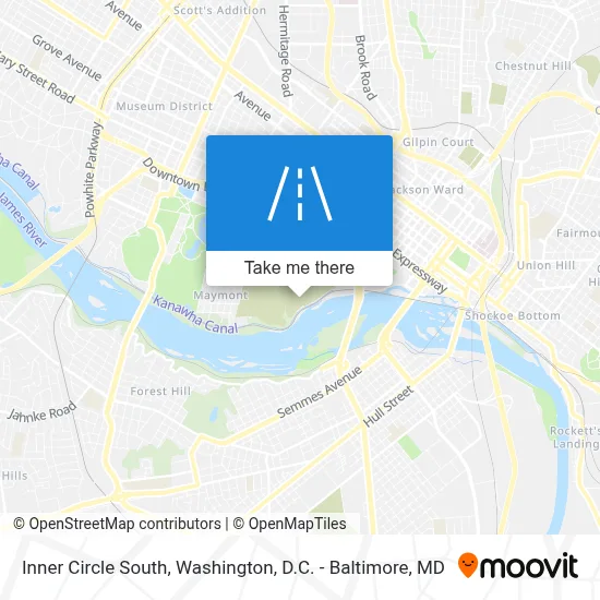 Inner Circle South map