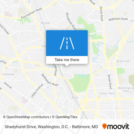 Shadyhurst Drive map