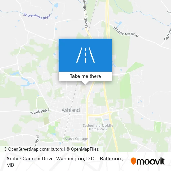 Archie Cannon Drive map