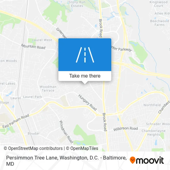 Persimmon Tree Lane map