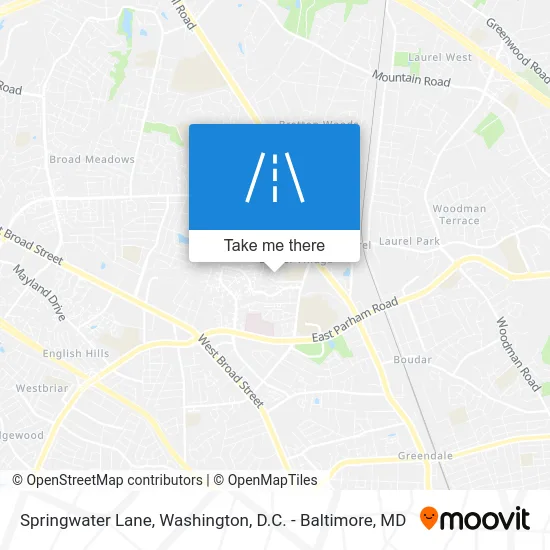 Springwater Lane map