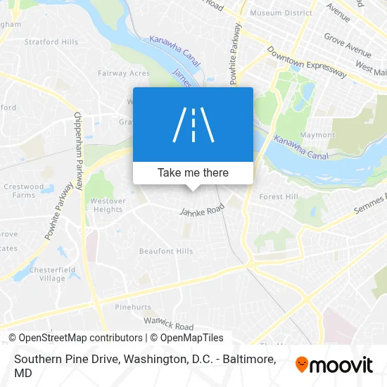 Southern Pine Drive map