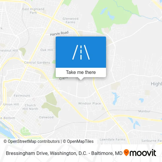 Bressingham Drive map