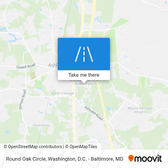 Round Oak Circle map